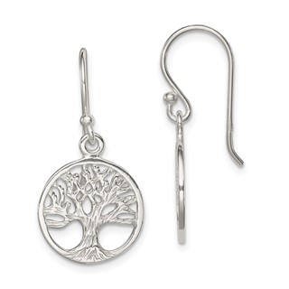 Sterling Silver Tree of Life Earring