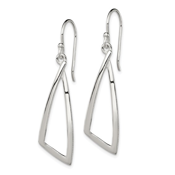 Sterling Silver Polished Fancy Dangle Earrings