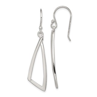 Sterling Silver Polished Fancy Dangle Earrings