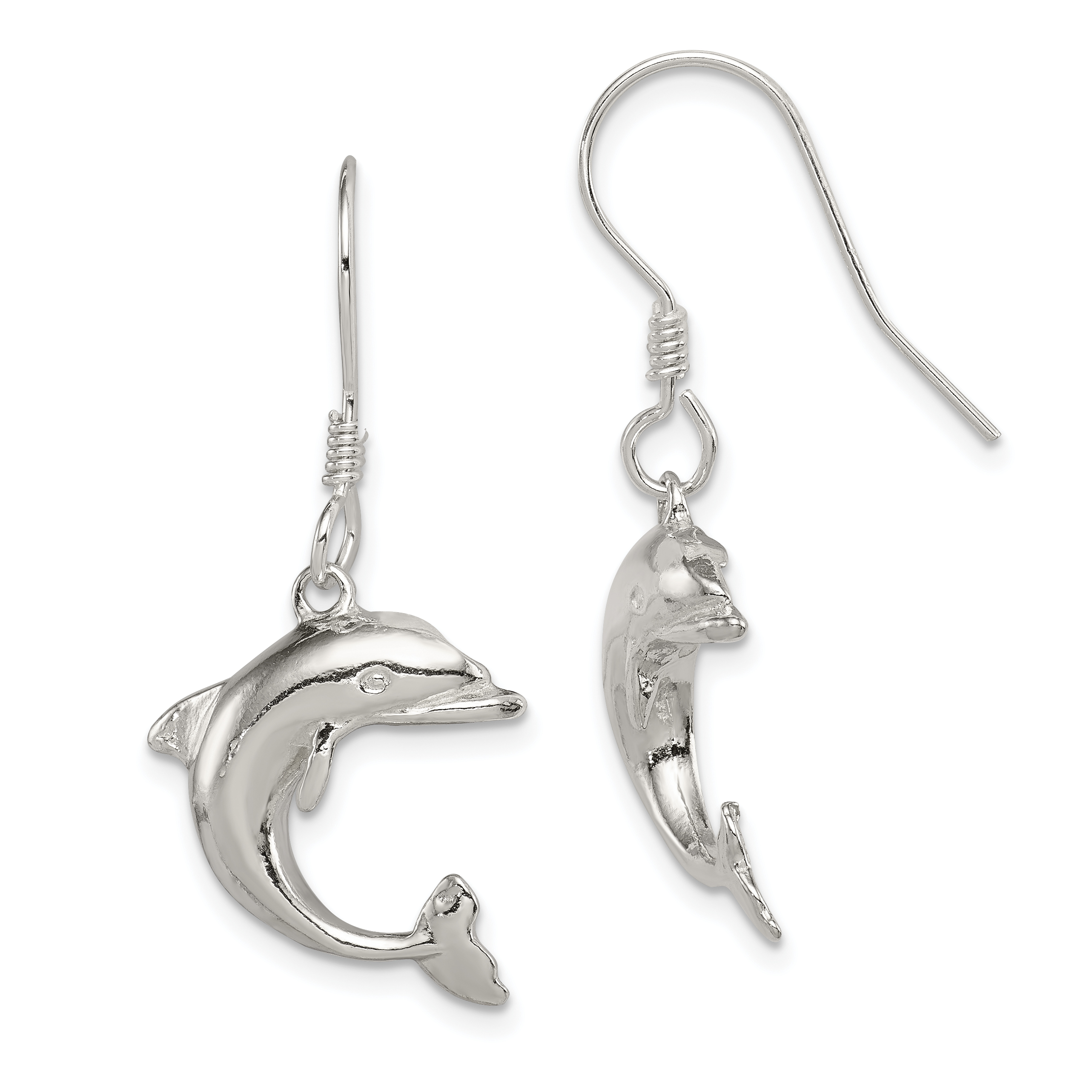 Sterling Silver Dolphin Earrings Weight 3 96 Grams Length 30mm Sterling Silver Dolphin Earrings Weight 3 96 Grams Length 30mm Width 17mm