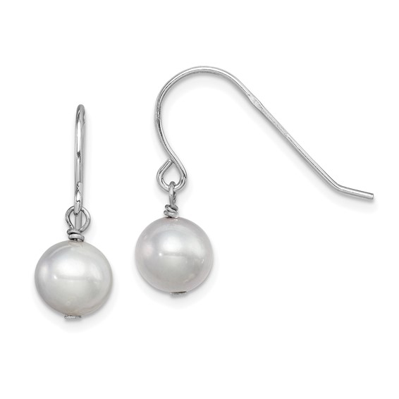 Sterling Silver FWC Pearl Dangle Earrings