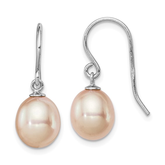 Sterling Silver FWC Pearl Dangle Earrings
