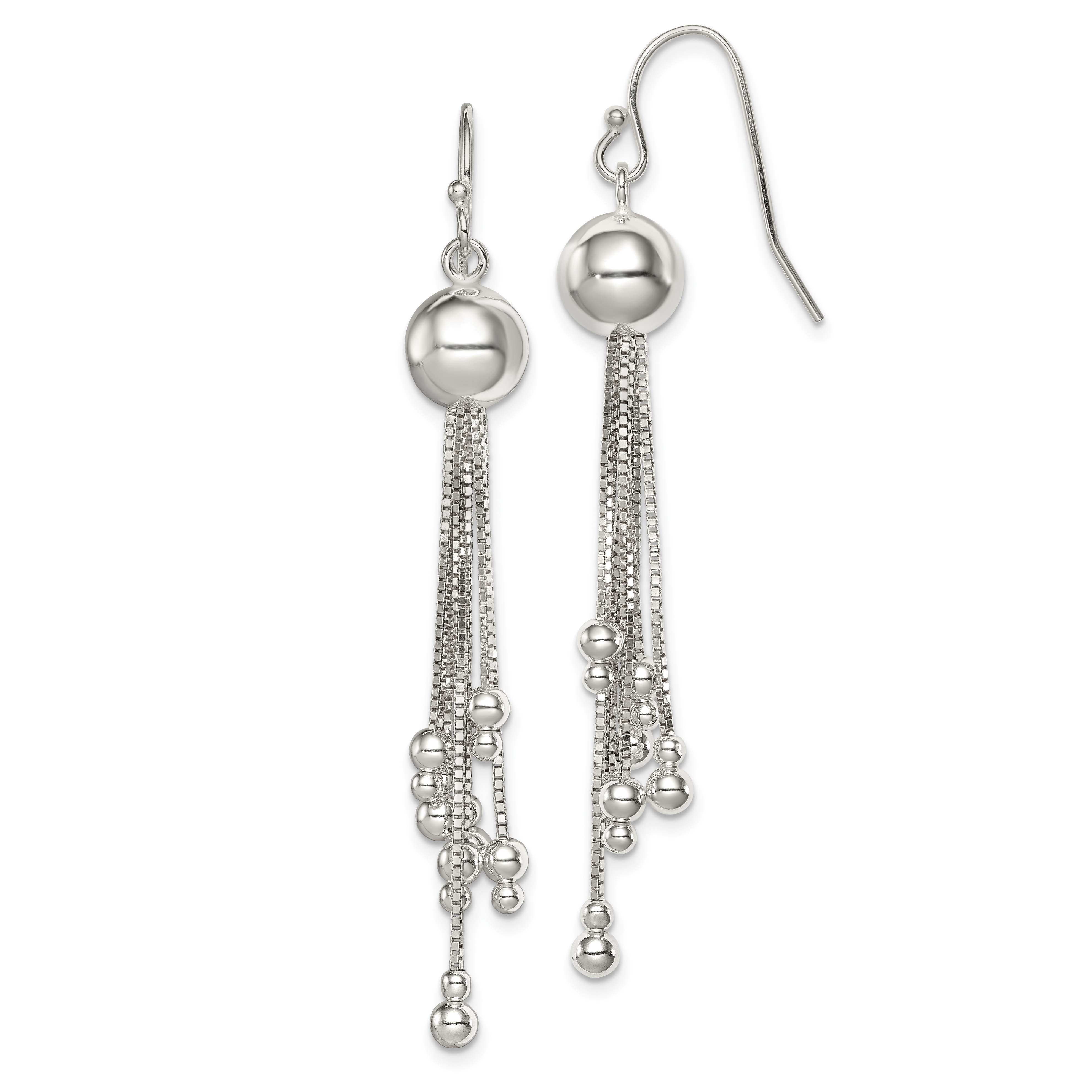 Sterling Silver Shepherd Hook Earrings (QE8054)