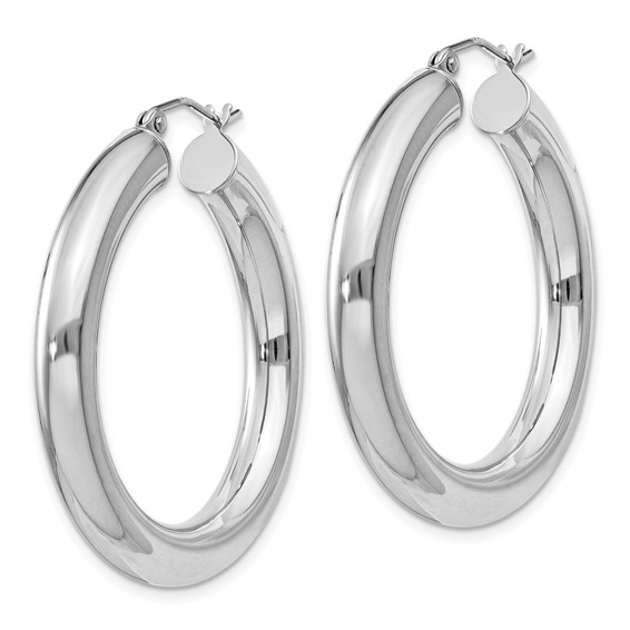 Sterling Silver 5.0mm Hoop Earrings