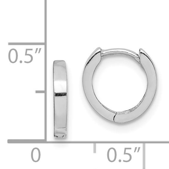 Sterling Silver Hinged Hoop Earrings