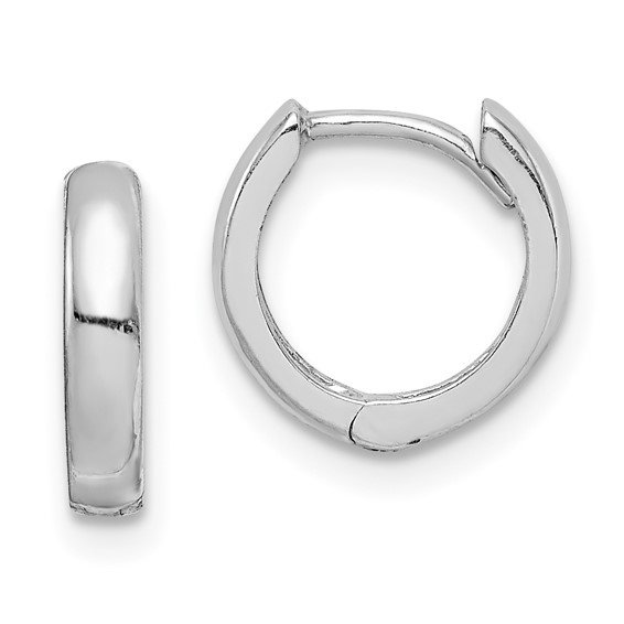 Sterling Silver Hinged Hoop Earrings