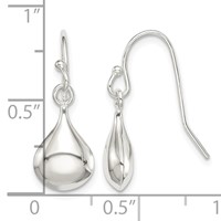 Sterling Silver Shepherd Hook Earrings view 4