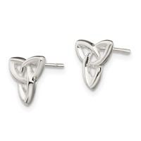 Sterling Silver Trinity Post Earrings view 2