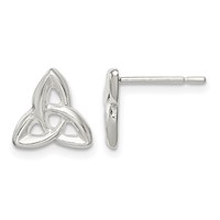 Sterling Silver Trinity Post Earrings view 1