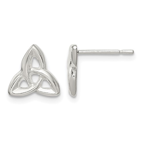 Sterling Silver Trinity Post Earrings