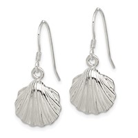 Sterling Silver Shell Earrings view 2