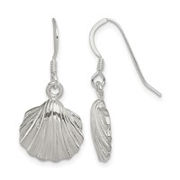 Sterling Silver Shell Earrings view 1