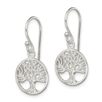 Sterling Silver Shepherd Hook Earrings view 2