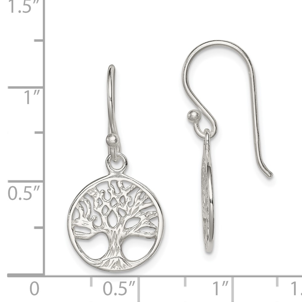 Sterling Silver Shepherd Hook Earrings (QE8977)
