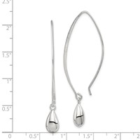 Sterling Silver Fancy Earrings view 4