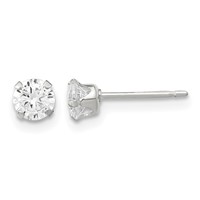 Sterling Silver Post 3pc Stellux Crystal and Fwc Pearl Post Earring Set view 5