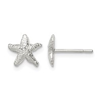 Sterling Silver Starfish Mini Earrings view 1