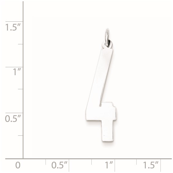 SS Large Elongated Polished Number 4