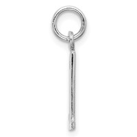 Sterling Silver Rhodium-plated Elongated Number 31 Charm view 2