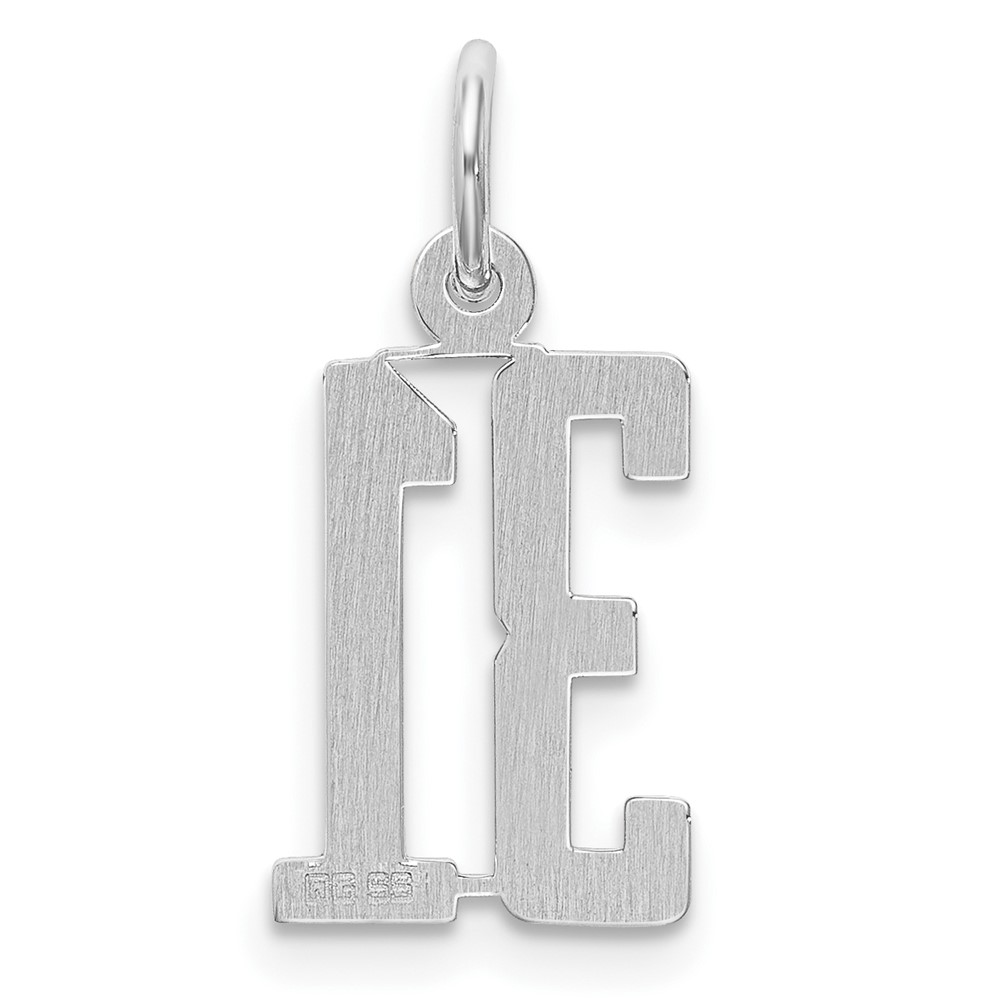 Sterling Silver/Rhodium-plated Elongated Number 31 Charm (QES31)