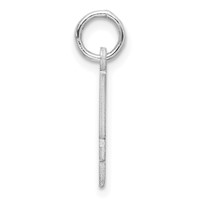 Sterling Silver Rhodium-plated Elongated Number 54 Charm view 2