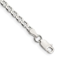 Sterling Silver 3.15mm D C Flat Anchor Curb Chain view 1