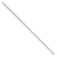 Sterling Silver 4.0mm D C Flat Anchor Curb Chain view 2