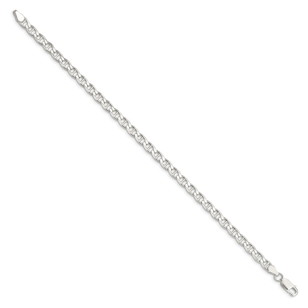 Sterling Silver 4.65mm D/C Flat Anchor Curb Chain (QFAN120-8)