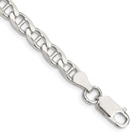Sterling Silver 5.7mm D C Flat Anchor Curb Chain view 1