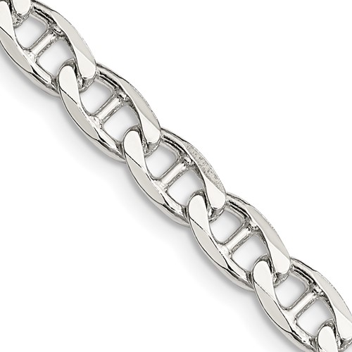 Sterling Silver 5.7mm D/C Flat Anchor Curb Chain