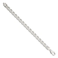 Sterling Silver 9mm D C Flat Anchor Curb Chain view 2