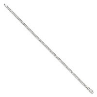Sterling Silver 3.2mm Beveled Curb Chain view 2
