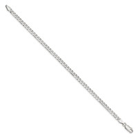 Sterling Silver 4mm Beveled Curb Chain view 2