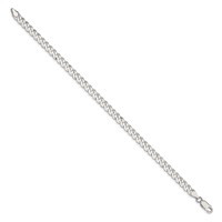 Sterling Silver 5mm Beveled Curb Chain view 2