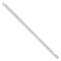 Sterling Silver 6mm Beveled Curb Chain view 2