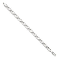 Sterling Silver 7mm Beveled Curb Chain view 2