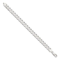 Sterling Silver 8.5mm Beveled Curb Chain view 2