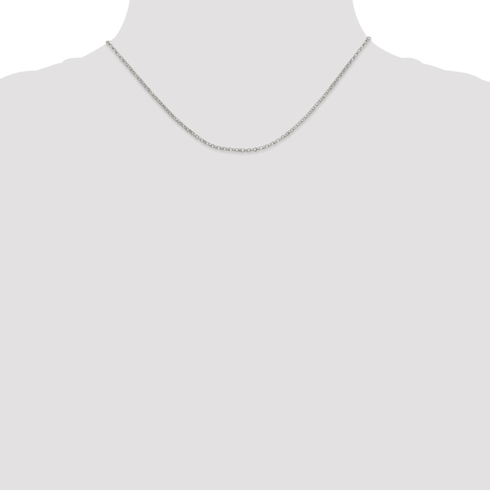 Sterling Silver 2mm Rolo Chain (QFC1-16)