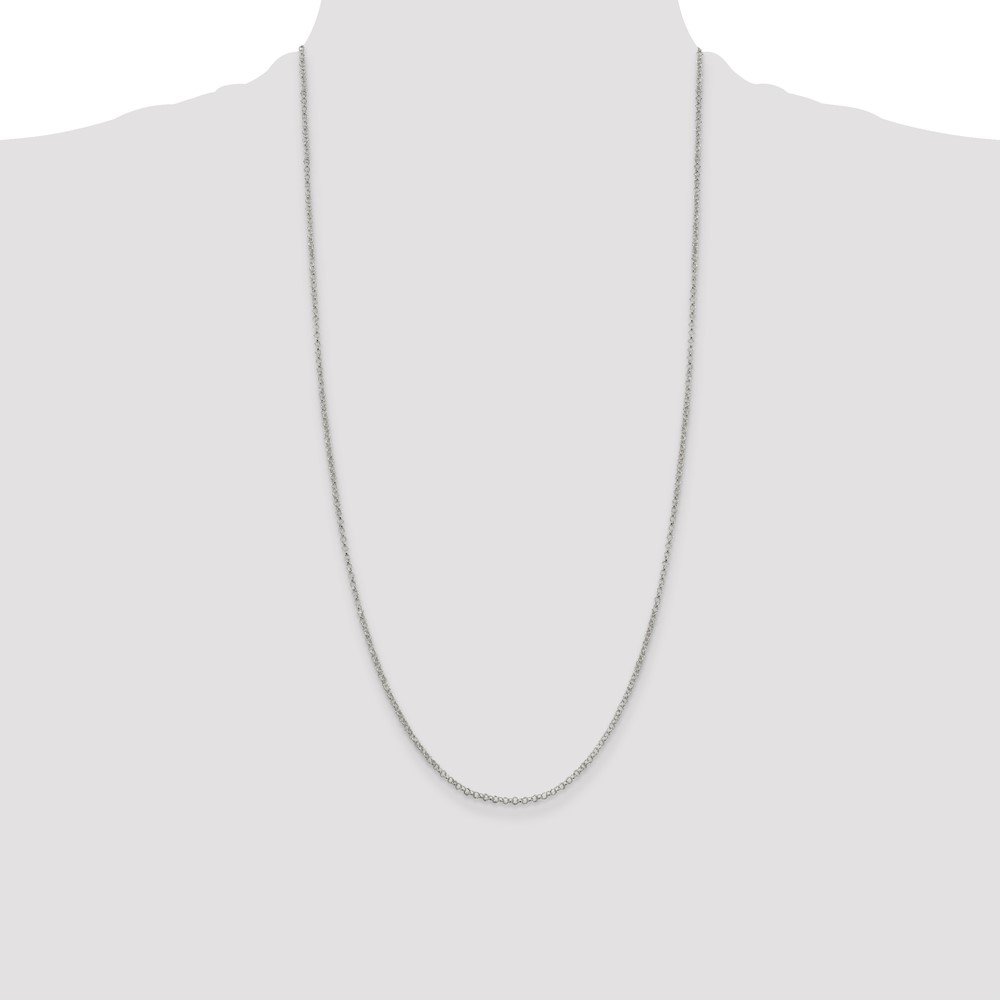 Sterling Silver 2mm Rolo Chain (QFC1-28)