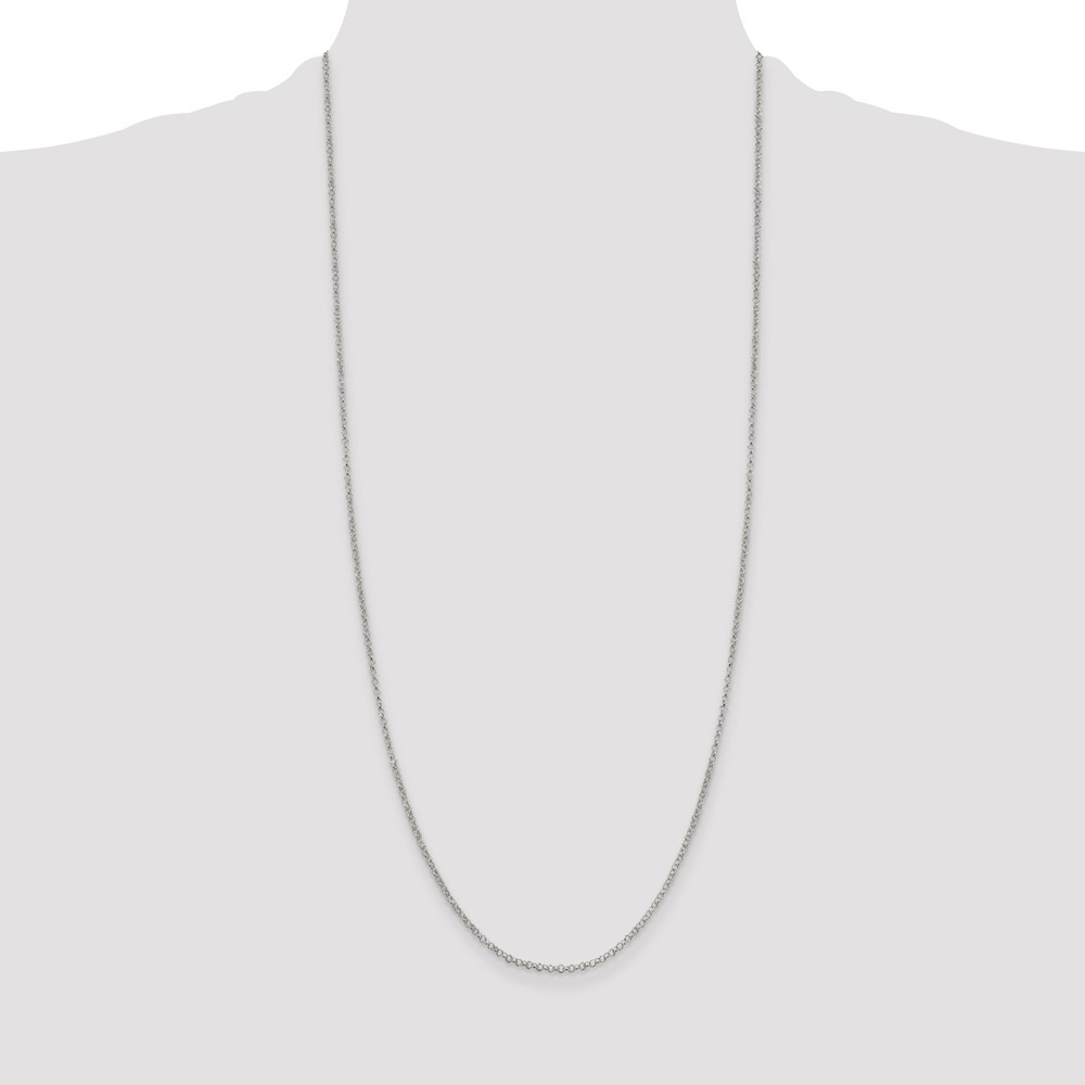 Sterling Silver 2mm Rolo Chain (QFC1-30)