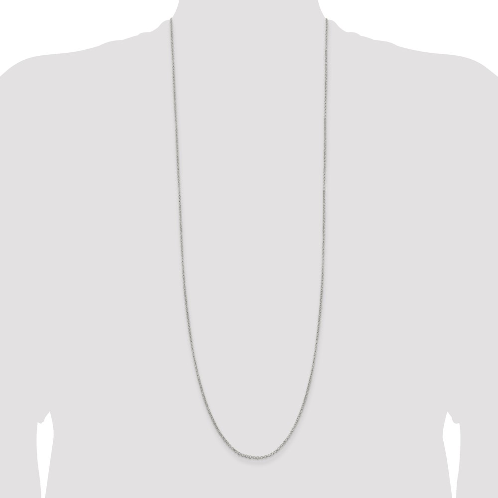 Sterling Silver 2mm Rolo Chain (QFC1-36)