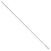 Sterling Silver 2mm Rolo Chain Anklet view 2