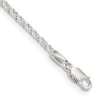Sterling Silver 2mm Rolo Chain Anklet view 1