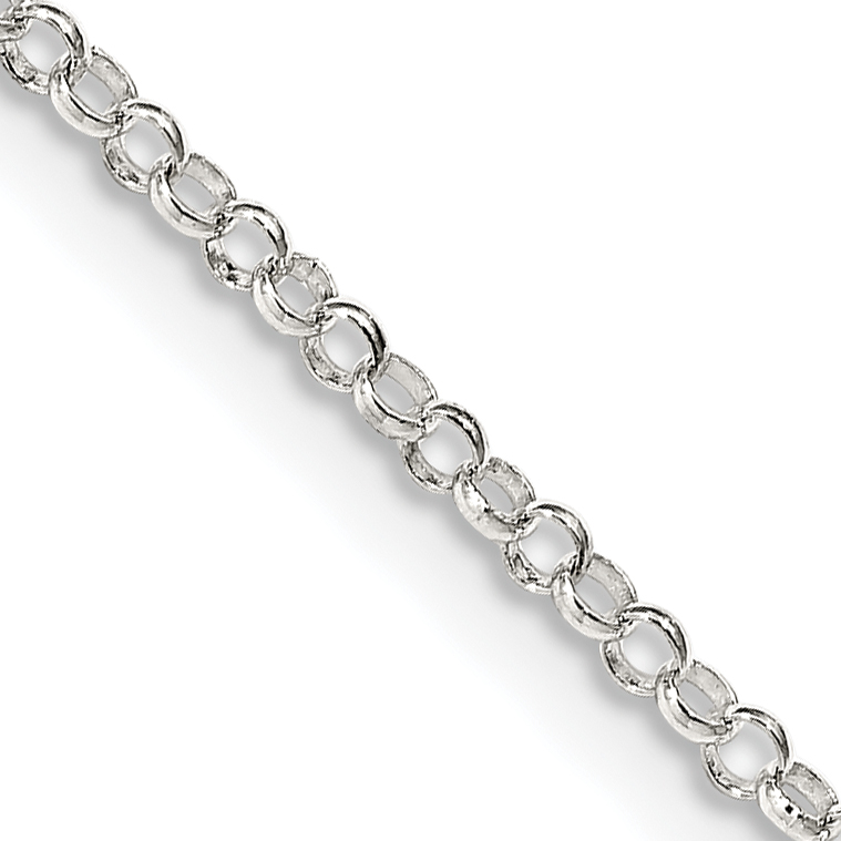 Sterling Silver 2mm Rolo Chain w/2in ext. (QFC1E-18)