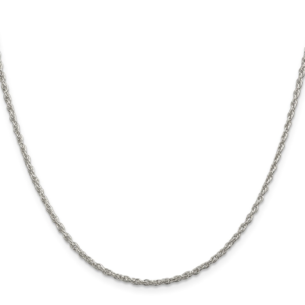 Sterling Silver 2mm Loose Rope Chain (QFC100-20)