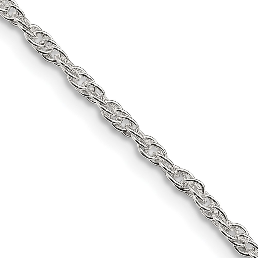 Sterling Silver 2mm Loose Rope Chain (QFC100-18)