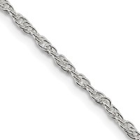Sterling Silver 2mm Loose Rope Chain view 1