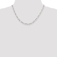 Sterling Silver 5mm Elongated Open Link Chain view 4