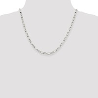 Sterling Silver 5mm Elongated Open Link Chain view 4