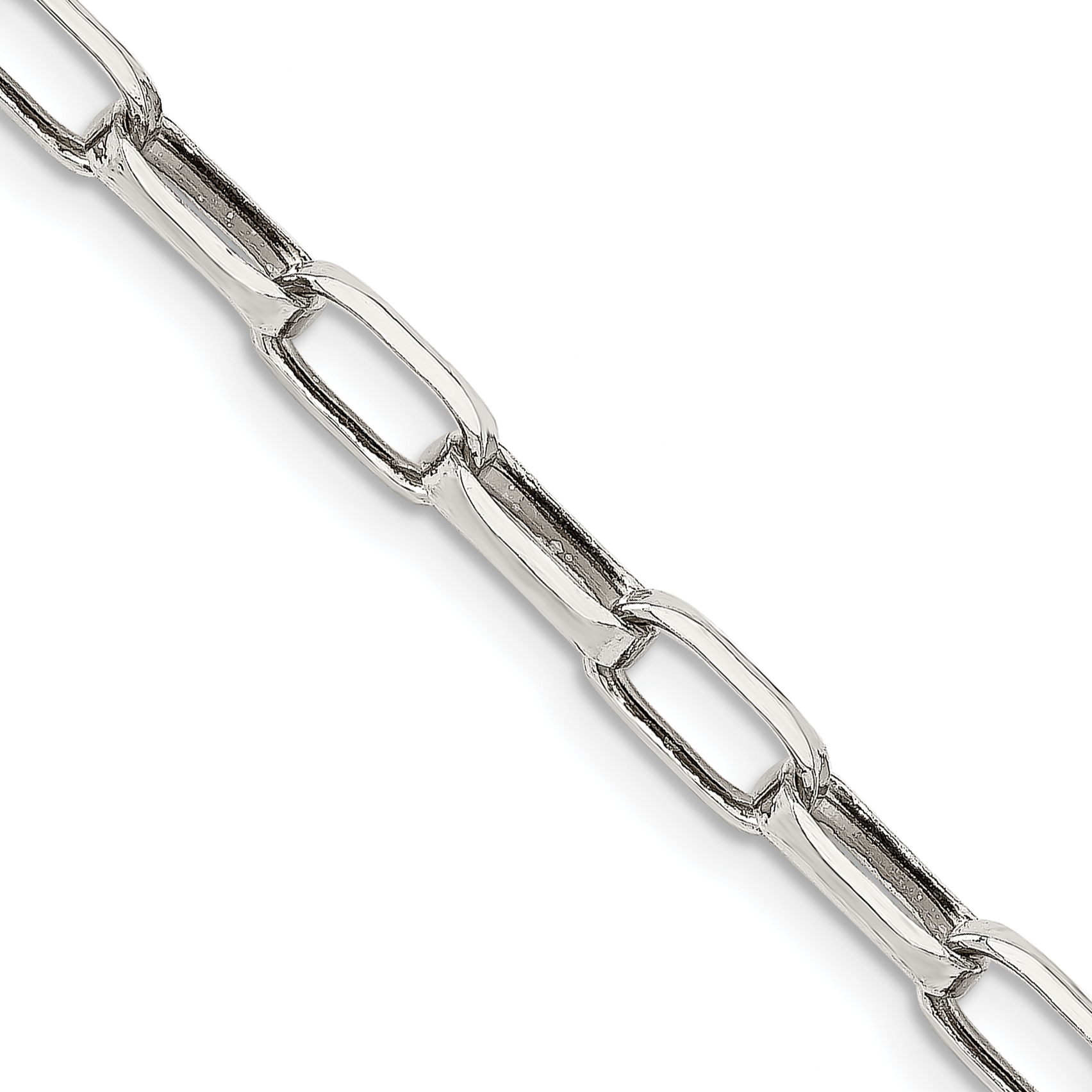 Sterling Silver 5mm Elongated Open Link Chain (QFC102-18)